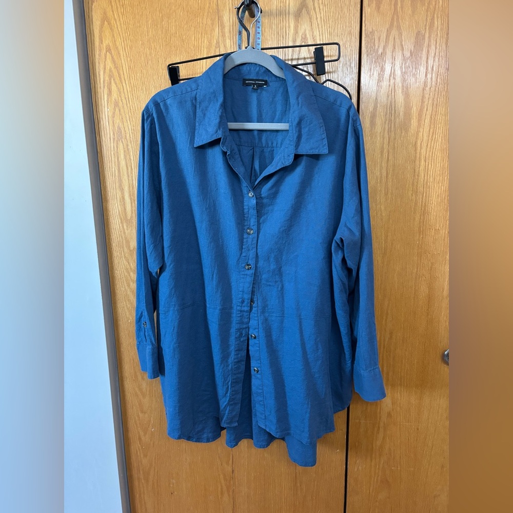 Universal Standard Dune Linen Shirt